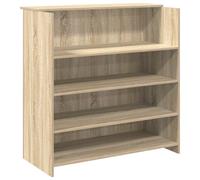 (sonoma oak, 100 x 50 x 103.5 cm) vidaXL Reception Desk Smoked Oak 55x50x103.5 cm Engineered Wood