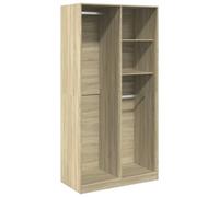 (sonoma oak, 100 x 50 x 200 cm/ 2 shelves piece) vidaXL Wardrobe Clothing Storage Hanger Clothes Cabinet Closet Engineered Wood
