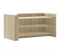 vidaXL Coffee Table Sonoma Oak 100x50x50 cm Engineered Wood - Brown, Brown