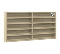 (sonoma oak, 100 x 8.5 x 50 cm) vidaXL Vitrine Cabinet Wall Mounted Cabinet Floating Cabinet Engineered Wood
