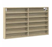 (sonoma oak, 100 x 8.5 x 58 cm) vidaXL Vitrine Cabinet Wall Mounted Cabinet Floating Cabinet Engineered Wood