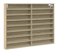 (sonoma oak, 100 x 8.5 x 75 cm) vidaXL Vitrine Cabinet Wall Mounted Cabinet Floating Cabinet Engineered Wood