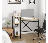 (sonoma oak, 105 x 50 x 90 cm) vidaXL Desk Study Desk Computer Table Office Work Desk Engineered Wood&Iron