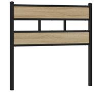 (sonoma oak, 107 cm) vidaXL Headboard Bed Header Bed Headboard Brown Oak Steel and Engineered Wood