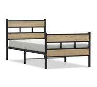 Metal Bed Frame without Mattress Bed Base Bedstead Entertainment Centre vidaXL