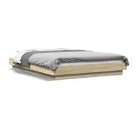 (sonoma oak, 140 x 190 cm) vidaXL Bed Frame Home Bed Base Mattress Foundation Bedstead Engineered Wood