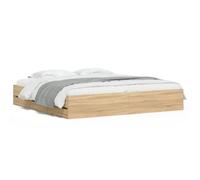 Bed Frame with Drawers without Mattress Sonoma Oak 160x200 cm