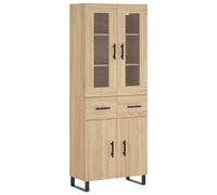 Highboard Sonoma Oak 69.5x34x180 cm Engineered Wood
