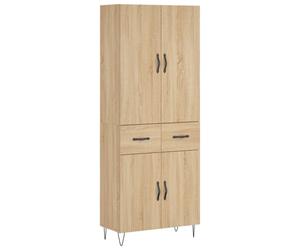 (sonoma oak, 2 doors 2 drawers) vidaXL Highboard Sideboard Storage Cabinet Home Side Cabinet Engineered Wood