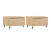 (sonoma oak, 2 pcs) vidaXL Coffee Table Side Table End Accent Telephone Sofa Table Engineered Wood