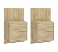Wall Bedside Cabinet Floating Nightstand Bedside Unit Hanging Cabinet vidaXL