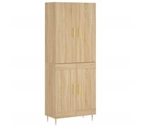 vidaXL Highboard Sonoma Oak 69.5x34x180 cm Engineered Wood