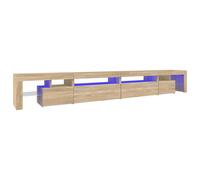 (sonoma oak, 290 x 36.5 x 40 cm) vidaXL TV Cabinet with LED Lights Media Unit TV Stand TV Unit Hifi Cabinet