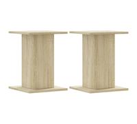 Speaker Stands Floor Stand 2 pcs Sonoma Oak Engineered Wood vidaXL