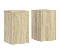 (sonoma oak, 30 x 30 x 50 cm) vidaXL Plant Stands Garden Plant Pot Holder Flower Stand 2 pcs Engineered wood