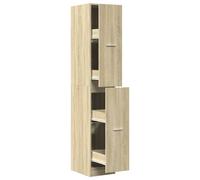 (sonoma oak, 30 x 41 x 174.5 cm) vidaXL Apothecary Cabinet Storage Cabinet Apothecary Cupboard Engineered Wood