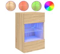 TV Wall Cabinets with LED Lights TV Wall Unit Storage Floating TV Unit vidaXL