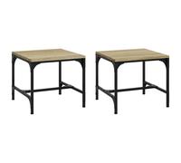 (Sonoma oak, 40 x 40 x 35 cm/2 pcs) vidaXL 1/2x Side Table Engineered Wood Couch Tea Table Multi Colours/Sizes