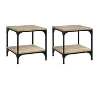 (Sonoma oak, 40 x 40 x 40 cm/2 pcs) vidaXL 1/2x Side Table Engineered Wood Couch Tea Table Multi Colours/Sizes