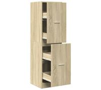 (sonoma oak, 40 x 41 x 144.5 cm) vidaXL Apothecary Cabinet Storage Cabinet Apothecary Cupboard Engineered Wood