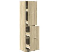 (sonoma oak, 40 x 41 x 174.5 cm) vidaXL Apothecary Cabinet Storage Cabinet Apothecary Cupboard Engineered Wood