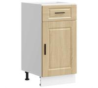 (sonoma oak, 40 x 46 x 81.5 cm) vidaXL Kitchen Base Cabinet Porto Black Engineered Wood sink base cabinet