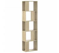 Vidaxl Bookcase 5-Tier Sonoma Oak 45X23.5X162.5 Cm Engineered Wood
