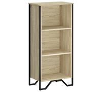 vidaXL Bookcase Sonoma Oak 50x31x106 cm Engineered Wood