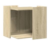 (sonoma oak, 53 x 53 x 51 cm) vidaXL Cat Litter Box Enclosure Cat House End Table Engineered Wood