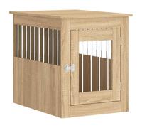 (sonoma oak, 55 x 75 x 65 cm) vidaXL Dog Crate Furniture Pet Doghouse Dog Kennel Dog Cage Engineered Wood