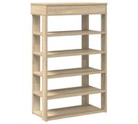 (sonoma oak, 60 cm) vidaXL Shoe Rack Shoe Cabinet Holder Hall Shoe Storage Shelf Engineered Wood