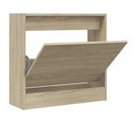 Vidaxl Shoe Cabinet Sonoma Oak 60X21X57 Cm Engineered Wood