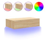 (sonoma oak, 60 x 35 x 15.5 cm/ 1 pcs) vidaXL TV Cabinets with LED Lights HiFi Cabinet Entertainment Centre TV Unit