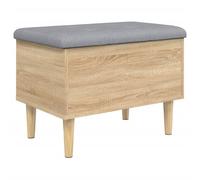 (sonoma oak, 62 x 42 x 46 cm) vidaXL Storage Bench Hallway Bench Seat Entryway Shoe Bench Engineered Wood