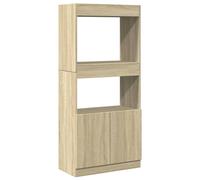 (sonoma oak, 63 x 33 x 140 cm) vidaXL Highboard Sideboard Storage Organiser Cabinet Cupboard Engineered Wood