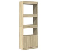 (sonoma oak, 63 x 33 x 180 cm) vidaXL Highboard Sideboard Storage Organiser Cabinet Cupboard Engineered Wood