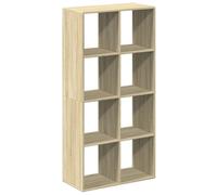 vidaXL Room Divider Bookcase Sonoma Oak 69.5X29X137.5 Cm Engineered Wood, Brown