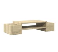 (sonoma oak, 70 x 27 x 15 cm) vidaXL Monitor Stand with Storage Monitor Stand Display Stand Engineered Wood