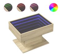 Coffee Table with LED Hallway End Table Side Table Engineered Wood vidaXL