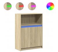 Sideboard with LED Lights Home Display Cupboard Cabinet with RGB LED lights