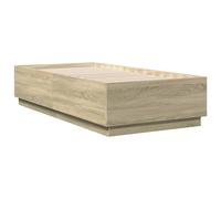 (sonoma oak, 75 x 190 cm) vidaXL Bed Frame Bedroom Bed Base Bedstead Mattress Foundation Engineered Wood