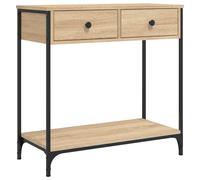 (sonoma oak, 75 x 34.5 x 75 cm) vidaXL Console Table Side End Table Hallway Stand Sofa Table Engineered Wood
