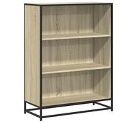 (sonoma oak, 80.5 cm) vidaXL Book Cabinet Brown Oak 60x35x107.5 cm Engineered Wood bookcase