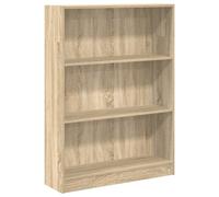 (sonoma oak, 80 x 24 x 109 cm) vidaXL Book Cabinet Display Rack Bookshelf Storage Shelf Rack Engineered Wood