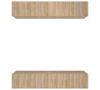 (Sonoma oak, 80 x 30 x 30 cm (W x D x H)) vidaXL 4x Wall TV Cabinets Media Unit Furniture Multi Colours Multi Sizes