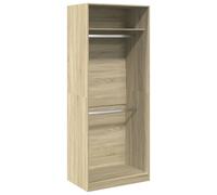 (sonoma oak, 80 x 50 x 200 cm/ 1 shelf piece) vidaXL Wardrobe Clothing Storage Hanger Clothes Cabinet Closet Engineered Wood