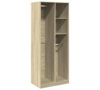 (sonoma oak, 80 x 50 x 200 cm/ 2 shelves piece) vidaXL Wardrobe Clothing Storage Hanger Clothes Cabinet Closet Engineered Wood