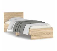 Bed Frame with Headboard Bedroom Bed Base Mattress Foundation Bedstead vidaXL