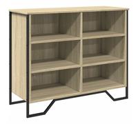vidaXL Sideboard Sonoma Oak 91x35.5x74.5 cm Engineered Wood