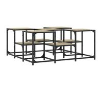 vidaXL Coffee Table Sonoma Oak 91x91x40 cm Engineered Wood, Brown